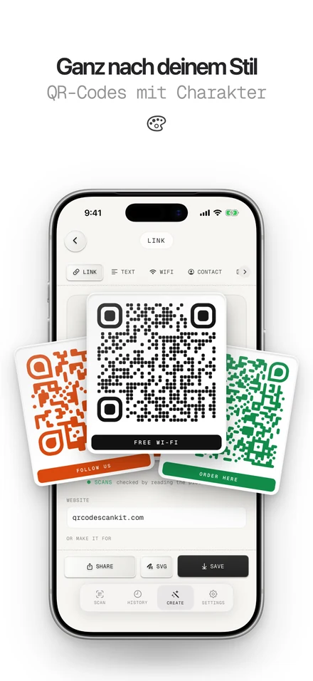 QR-Code Generator erstellt gestaltete QR-Codes mit Logo