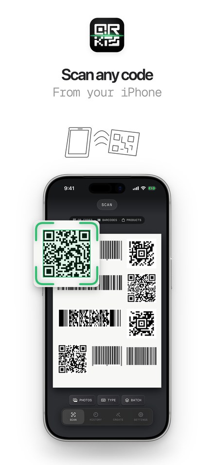 QR Code Scan Kit on iPhone