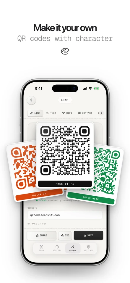 QR code generator making styled QR codes with a logo