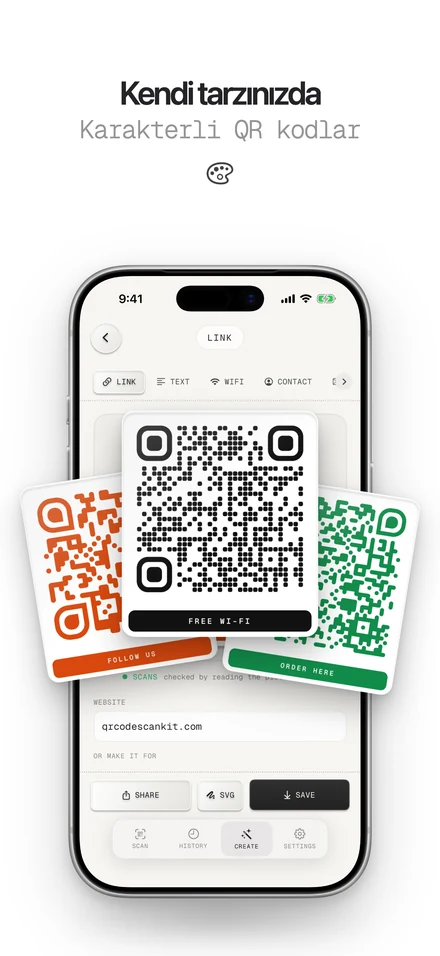Logolu, özel QR kodlar oluşturan QR kod oluşturucu
